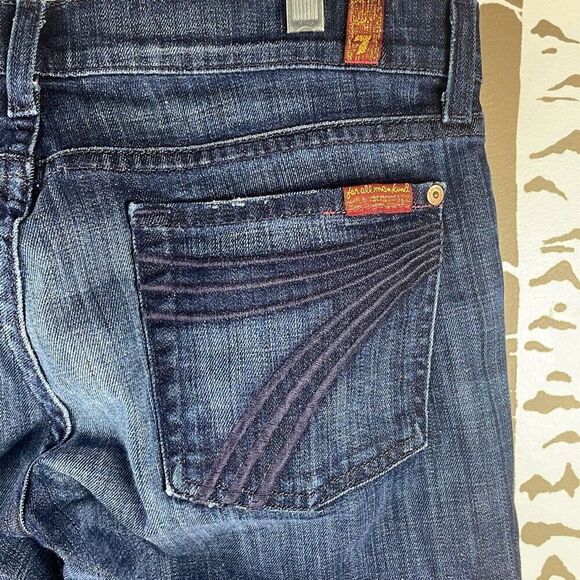 7 For All Mankind Dojo Crop Jeans 29 - Picture 5 of 7